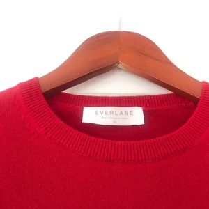 Everlane red cashmere sweater